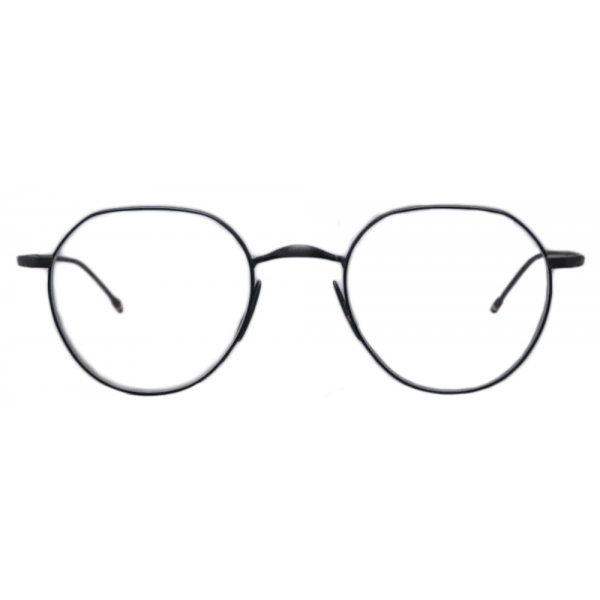 Thom Browne - Occhiali da Vista Rotondi in Titanio - Nero Opaco - Thom Browne Eyewear