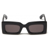 Alexander McQueen - Occhiali da Sole Rettangolari Bold da Donna - Nero Fumo - Alexander McQueen Eyewear