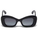 Alexander McQueen - Women's Bold Cat-Eye Sunglasses - Black Grey - Alexander McQueen Eyewear