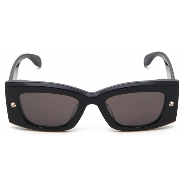 Alexander McQueen - Jewelled Skull Mask Sunglasses - Silver Smoke - Alexander McQueen Eyewear