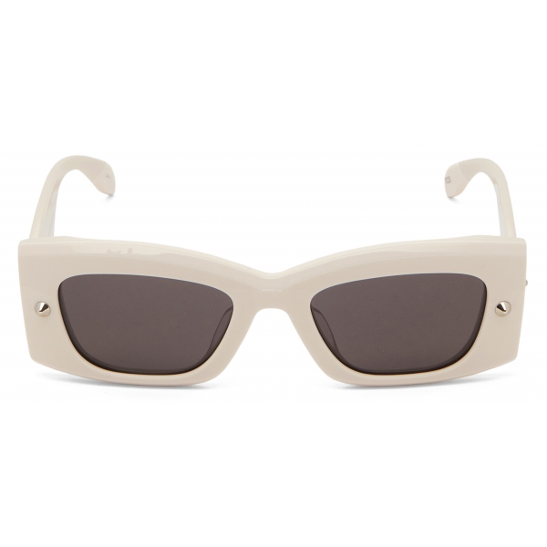 Alexander McQueen - Occhiali da Sole Rettangolari con Spike Studs - Havana Viola - Alexander McQueen Eyewear