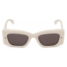 Alexander McQueen - Spike Studs Rectangular Sunglasses - Havana Violet - Alexander McQueen Eyewear