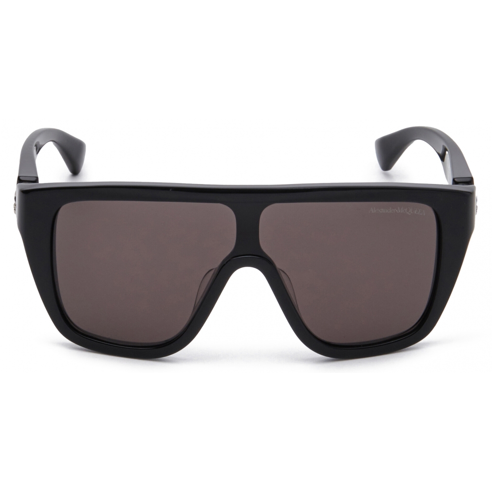 Alexander McQueen - Floating Skull Mask Sunglasses - Black Smoke -  Alexander McQueen Eyewear - Avvenice