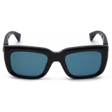 Alexander McQueen - Floating Skull Mask Sunglasses - Midnight Blue - Alexander McQueen Eyewear