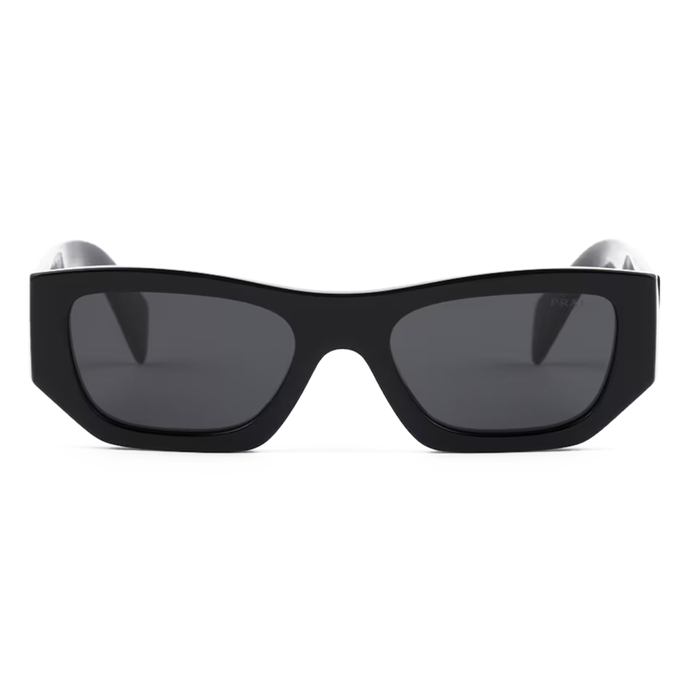 Prada - Prada Logo - Rectangular Sunglasses - Black Slate Gray - Prada ...