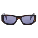 Prada - Prada Logo - Rectangular Sunglasses - Magma Tortoiseshell - Prada Collection - Sunglasses - Prada Eyewear