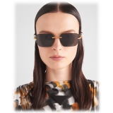 Prada - Prada Runway - Geometric Sunglasses - Yellow Gold Slate Gray - Prada Collection - Sunglasses - Prada Eyewear