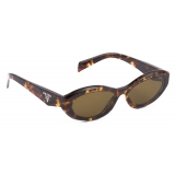Prada - Prada Symbole - Oval Sunglasses - Honey Tortoiseshell Loden Green - Prada Collection - Sunglasses - Prada Eyewear