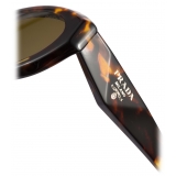 Prada - Prada Symbole - Oval Sunglasses - Honey Tortoiseshell Loden Green - Prada Collection - Sunglasses - Prada Eyewear