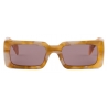Prada - Prada Logo - Rectangular Sunglasses - Desert Beige Tortoiseshell Etruscan - Prada Collection - Sunglasses