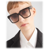Prada - Prada Logo Collection - Occhiali da Sole Rettangolare - Nero Antracite Sfumato - Prada Collection - Occhiali da Sole