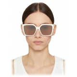 Givenchy - Occhiali da Sole 4G in Acetato - Bianco Burro - Occhiali da Sole - Givenchy Eyewear