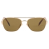 Prada - Prada Triangle Logo Collection - Occhiali da Sole Pilota - Oro Loden - Prada Collection - Occhiali da Sole