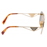 Prada - Prada Triangle Logo - Pilot Sunglasses - Gold Loden - Prada Collection - Sunglasses - Prada Eyewear