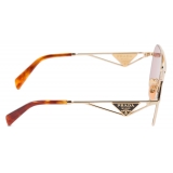 Prada - Prada Triangle Logo - Pilot Sunglasses - Gold Geranium - Prada Collection - Sunglasses - Prada Eyewear