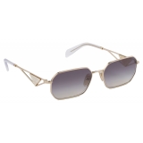 Prada - Prada Triangle Logo - Rectangular Sunglasses - Pale Gold Gradient Iris - Prada Collection - Sunglasses - Prada Eyewear