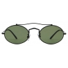 Giorgio Armani - Occhiali da Sole Ovale - Nero Verde - Occhiali da Sole - Giorgio Armani Eyewear