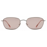 Giorgio Armani - Women’s Rectangular Sunglasses - Silver Pink - Sunglasses - Giorgio Armani Eyewear
