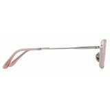 Giorgio Armani - Women’s Rectangular Sunglasses - Silver Pink - Sunglasses - Giorgio Armani Eyewear
