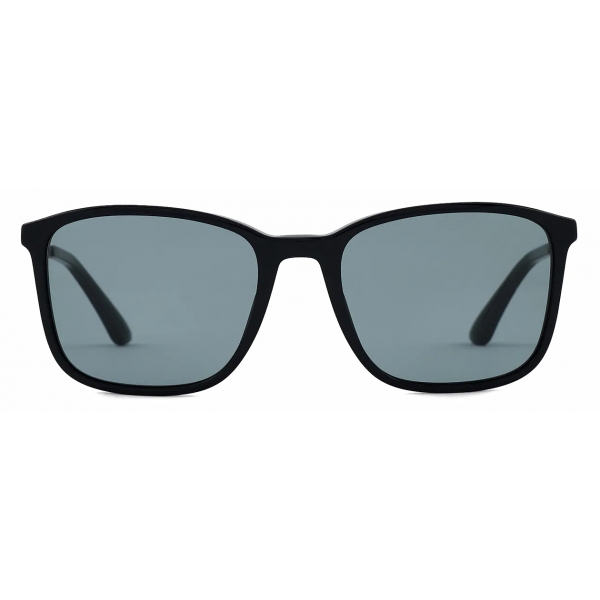 Giorgio Armani - Men’s Rectangular Sunglasses - Black Blue - Sunglasses - Giorgio Armani Eyewear
