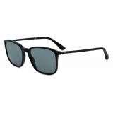 Giorgio Armani - Occhiali da Sole Uomo Forma Rettangolare - Nero Blu - Occhiali da Sole - Giorgio Armani Eyewear