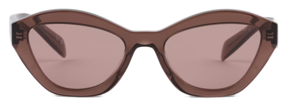Prada - Prada Logo - Cat Eye Sunglasses - Transparent Ebony
