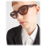 Prada - Prada Logo - Cat Eye Sunglasses - Transparent Ebony - Prada Collection - Sunglasses - Prada Eyewear