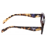 Prada - Prada Logo - Rectangular Sunglasses - Striped Briarwood Iris - Prada Collection - Sunglasses - Prada Eyewear