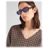 Prada - Prada Logo Collection - Occhiali da Sole Rettangolare - Radica Striato Iris - Prada Collection - Occhiali da Sole
