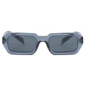 Prada - Prada Logo - Rectangular Sunglasses - Transparent Graphite - Prada Collection - Sunglasses - Prada Eyewear