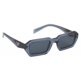 Prada - Prada Logo - Rectangular Sunglasses - Transparent Graphite - Prada Collection - Sunglasses - Prada Eyewear