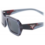 Prada - Prada Logo - Rectangular Sunglasses - Transparent Graphite - Prada Collection - Sunglasses - Prada Eyewear