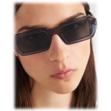 Prada - Prada Logo Collection - Occhiali da Sole Rettangolare - Grafite Trasparente - Prada Collection - Occhiali da Sole