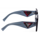 Prada - Prada Logo - Square Sunglasses - Transparent Graphite - Prada Collection - Sunglasses - Prada Eyewear