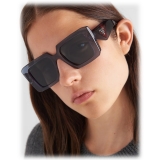 Prada - Prada Logo - Square Sunglasses - Transparent Graphite - Prada Collection - Sunglasses - Prada Eyewear