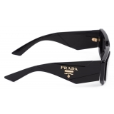 Prada - Exclusive - Rectangular Sunglasses - Black Slate Gray - Prada Collection - Sunglasses - Prada Eyewear