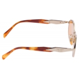 Prada - Prada Logo - Oval Sunglasses - Pale Gold Papaya - Prada Collection - Sunglasses - Prada Eyewear