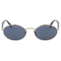 Prada - Prada Logo - Oval Sunglasses - Pale Gold Graphite - Prada Collection - Sunglasses - Prada Eyewear