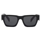 Prada - Prada Symbole - Rectangular Sunglasses - Black Slate Gray - Prada Collection - Sunglasses - Prada Eyewear