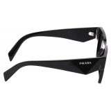 Prada - Prada Symbole - Rectangular Sunglasses - Black Slate Gray - Prada Collection - Sunglasses - Prada Eyewear