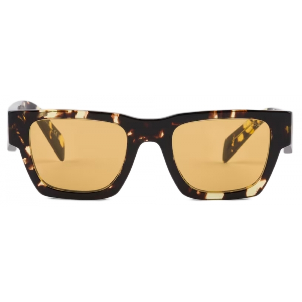 Prada - Prada Symbole - Rectangular Sunglasses - Malt Black Tortoiseshell Yellow - Prada Collection - Sunglasses