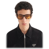 Prada - Prada Symbole - Rectangular Sunglasses - Malt Black Tortoiseshell Yellow - Prada Collection - Sunglasses