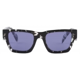 Prada - Prada Symbole - Rectangular Sunglasses - Crystal Black Tortoiseshell Iris - Prada Collection - Sunglasses