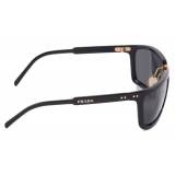 Prada - Prada Runway - Rectangular Sunglasses - Black Slate Gray - Prada Collection - Sunglasses - Prada Eyewear