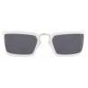 Prada - Prada Runway - Rectangular Sunglasses - White Slate Gray - Prada Collection - Sunglasses - Prada Eyewear
