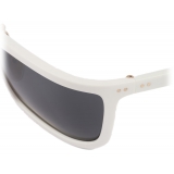 Prada - Prada Runway - Rectangular Sunglasses - White Slate Gray - Prada Collection - Sunglasses - Prada Eyewear