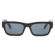 Prada - Iconic Metal Plaque - Rectangular Sunglasses - Black Graphite Crystal - Prada Collection - Sunglasses - Prada Eyewear