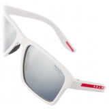 Prada - Prada Linea Rossa - Rectangular Sunglasses - White Gradient Silver - Prada Collection - Sunglasses - Prada Eyewear