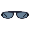 Giorgio Armani - Occhiali da Sole Uomo Forma Rettangolare - Blu - Occhiali da Sole - Giorgio Armani Eyewear