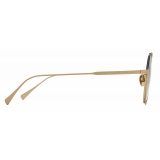 Giorgio Armani - Women’s Round Sunglasses - Gold Brown Light Blue Gradient - Sunglasses - Giorgio Armani Eyewear